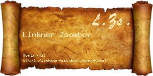 Linkner Zsombor névjegykártya